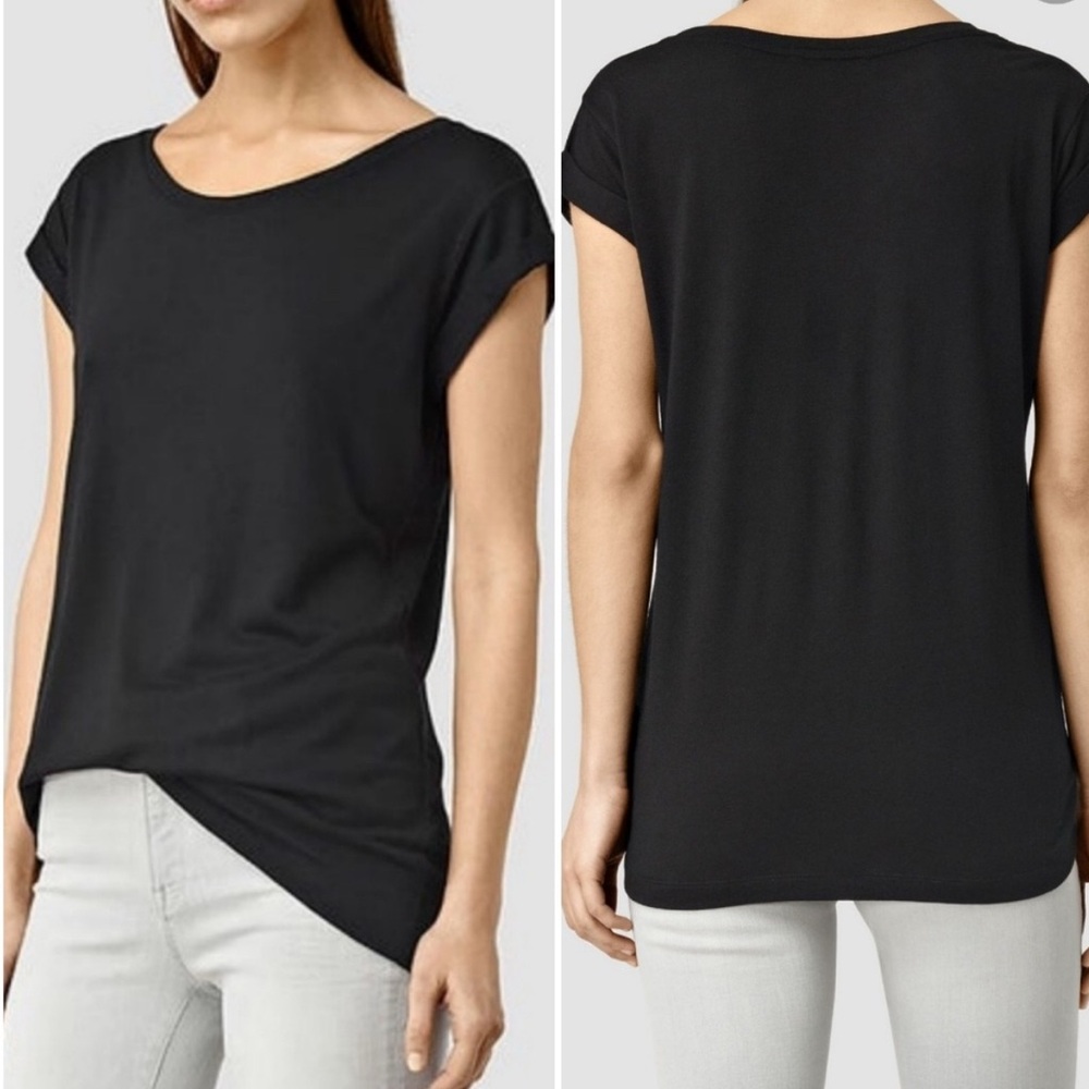 All Saints Alisee pair black gray t-shirts (2)